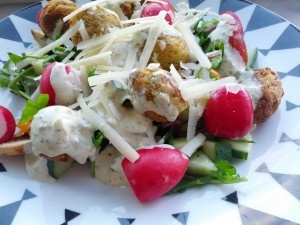 Falafelsallad - snabbt, lätt och gott!